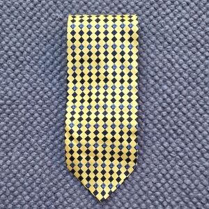 Alexander Julian Geometric Yellow and Blue Tie
